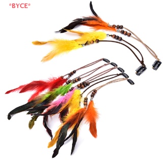 Byce&gt; ใหม่ กิ๊บติดผม ประดับพู่ขนนก สไตล์อินเดีย แฟชั่น