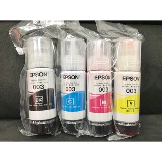 EPSON 003 หมึกแท้ 100% 4 สี BK, C, M, Y แบบแยกสี ของแท้10000% !!พร้อมส่งทุกชิ้น