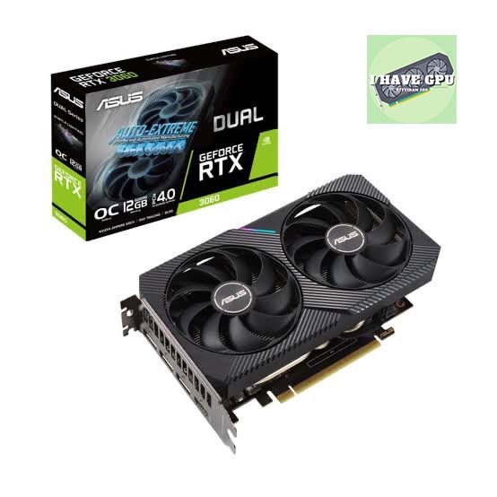 ASUS DUAL RTX3060 O12G V2 - 12GB GDDR6 สินค้ามือสอง ประกันไทย