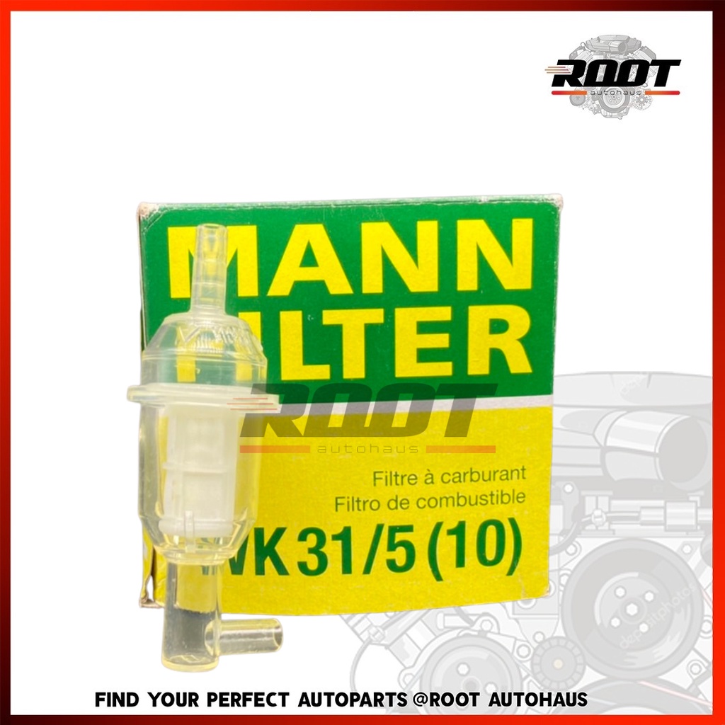 BENZ ไส้กรองโซล่า รถเบนซ์ Benz W123 300D / W124 พลาสติก ยี่ห้อ MANN FILTER WK31/5 WK 31/5