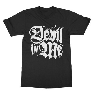 [COD]เสื้อยืด พิมพ์ลายไพ่ทาโรต์ Devil In Me สไตล์วินเทจ คลาสสิก สําหรับผู้ชาย และผู้หญิงS-5XL