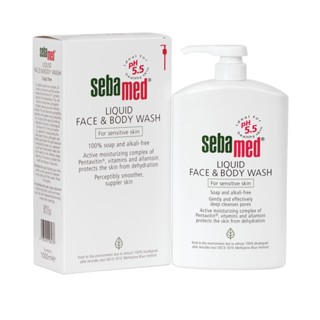 ผลิตภัณฑ์ทำความสะอาดผิวหน้าและกาย Sebamed Liquid Face &amp; Body Wash 1000 ml1 ขวด