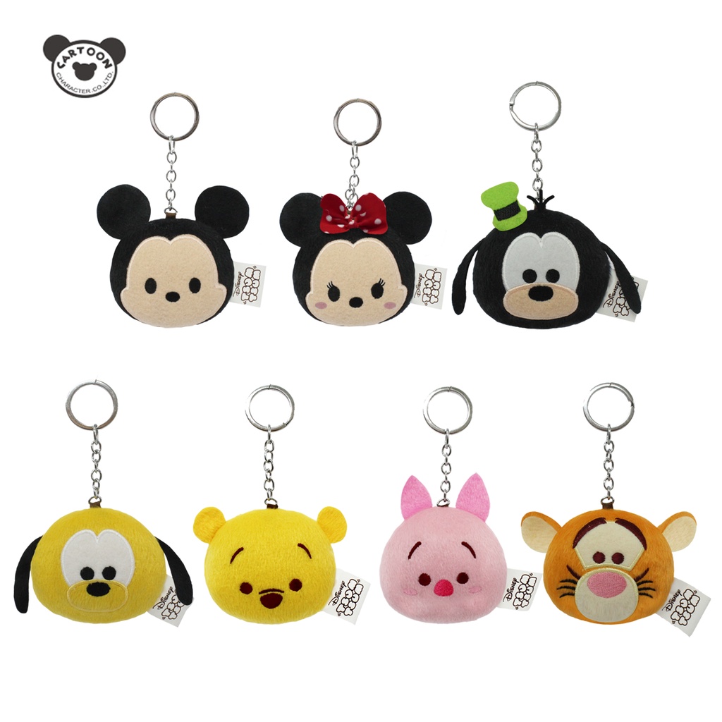 พวงกุญแจ TSUM TSUM ขนาด 3 นิ้ว *พวงกุญแจมีความแตกต่างกันไปเนื่องจากสินค้าคละ* (สินค้าลิขสิทธิ์แท้ จากโรงงานผู้ผลิต)