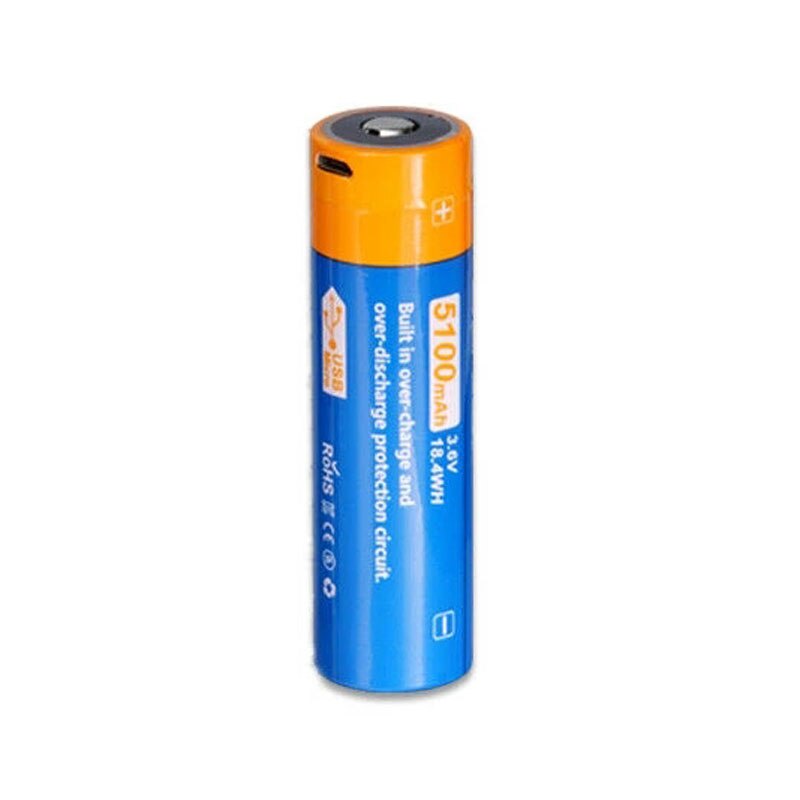 Jetbeam JR51 21700 5100mAh 3.6v 18.4Wh มีช่องชาร์จ USB ในตัว