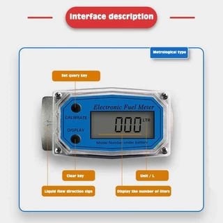 QUIXORO Flowmeter Gauge ความแม่นยําสูงจอแสดงผล LCD Petrol น้ํามันก๊าด Methanol น้ํา PCB ตัวบ่งชี้การไหลของอิเล็กทรอนิกส์