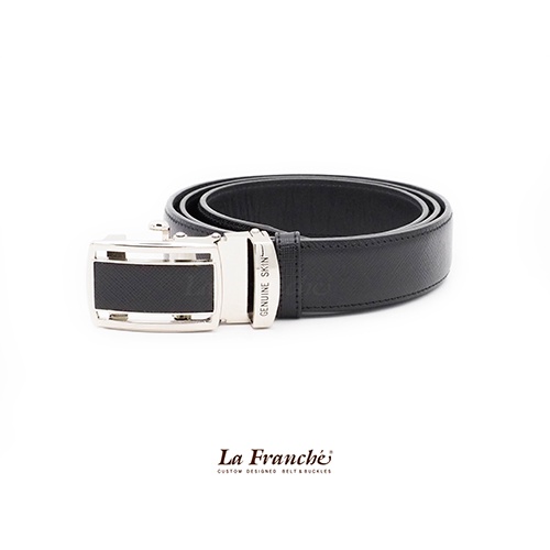 La Franche - เข็มขัด Autolock Saffiano Black code #2AL0104