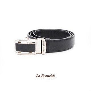 La Franche - เข็มขัด Autolock Saffiano Black   code #2AL0104