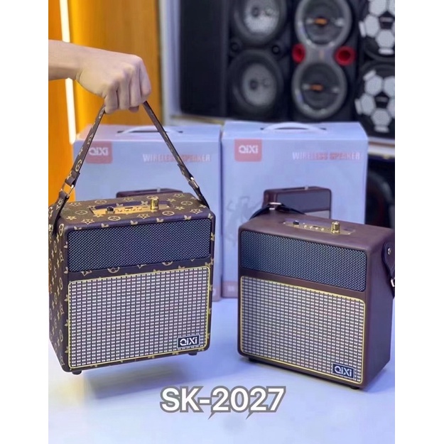 ลำโพงบลูทูธสายวินเทจ SK-2027 พร้อมไมค์ฟรี