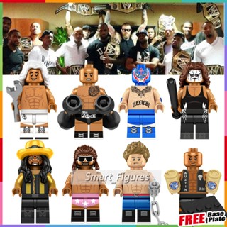 WWE Minifigures Pro-wrestling Randy Savage Ted DiBiase John Cena Steve Austin Toys Gifts Mini Figures KF6171