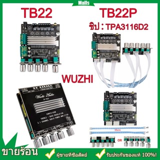 Wuzhi TB22 TB22P +APP บลูทูธ 5.0 50W*2+100W ซับวูฟเฟอร์บอร์ดเครื่องขยายเสียง 2ตัว*TPA3116D2 Potentiometer แยกประเภท