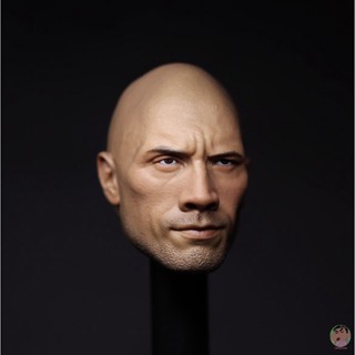 Eleven Kai 1/6 Dwayne Johnson Head Carving