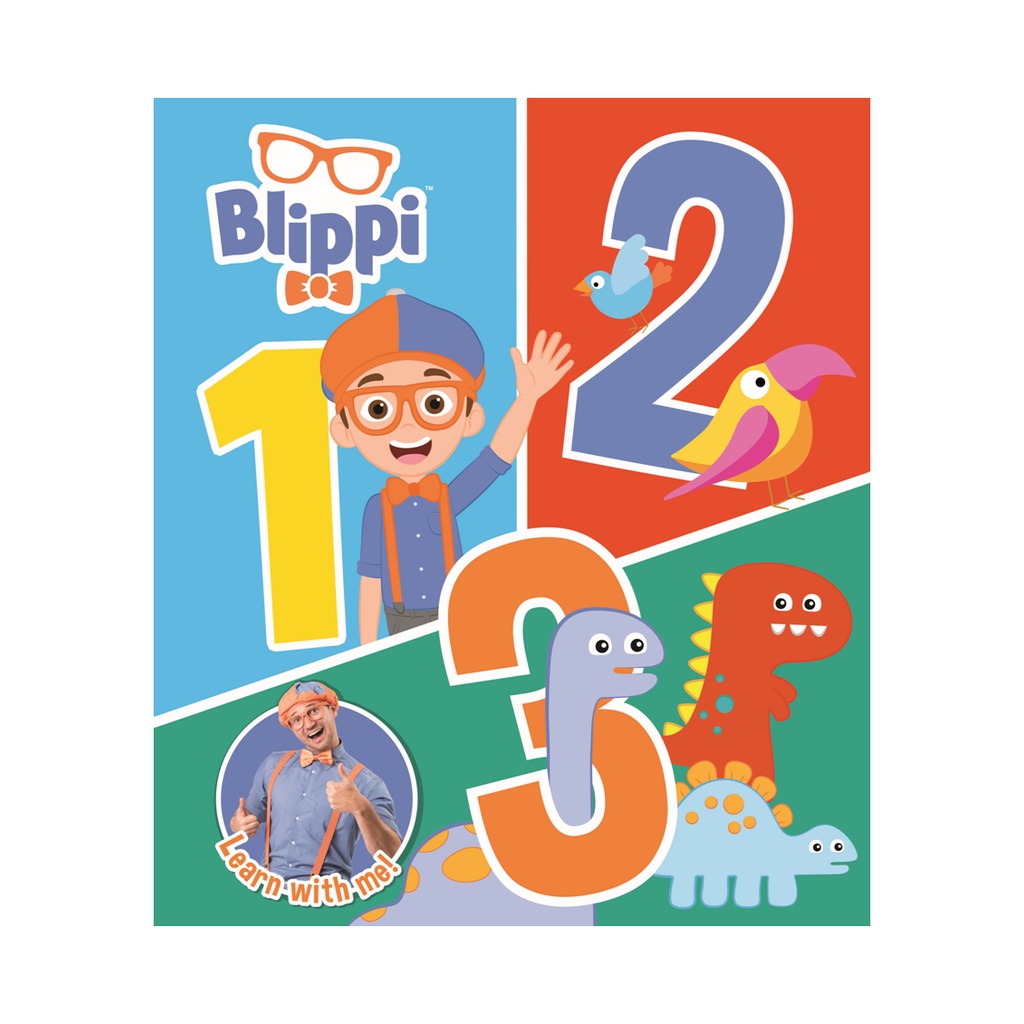 หนังสือกระดาน Blippi 123 สําหรับเด็กวัยหัดเดินและเด็กเพื่อเรียนรู้ทั้งหมดเกี่ยวกับตัวเลข