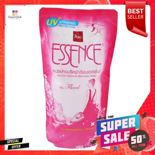 เอสเซ้นซ์ สเปรย์หอมรีดผ้าเรียบ กลิ่นฟอรัล สีชมพู​ 500 มล.Essence smooth ironing spray, floral scent, pink 500 ml.