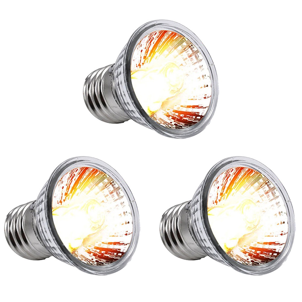 หลอดไฟให้ความร้อนและรังสี UVA+UVB 3.0 หลอดไฟให้ความร้อน หลอดไฟเลี้ยงเต่า โคมไฟสัตว์ ใช้คู่กับขั้วหลอดไฟเซรามิคE27 - รูปที่ 3