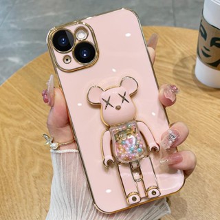 เคสโทรศัพท์มือถือ ชุบไฟฟ้า ลายหมีโหด สําหรับ OPPO Reno5 Reno5Pro reno6 5G reno6z 5G reno6 pro Reno7PRO Reno7z 5G Reno8Reno8z 5G Reno8pro