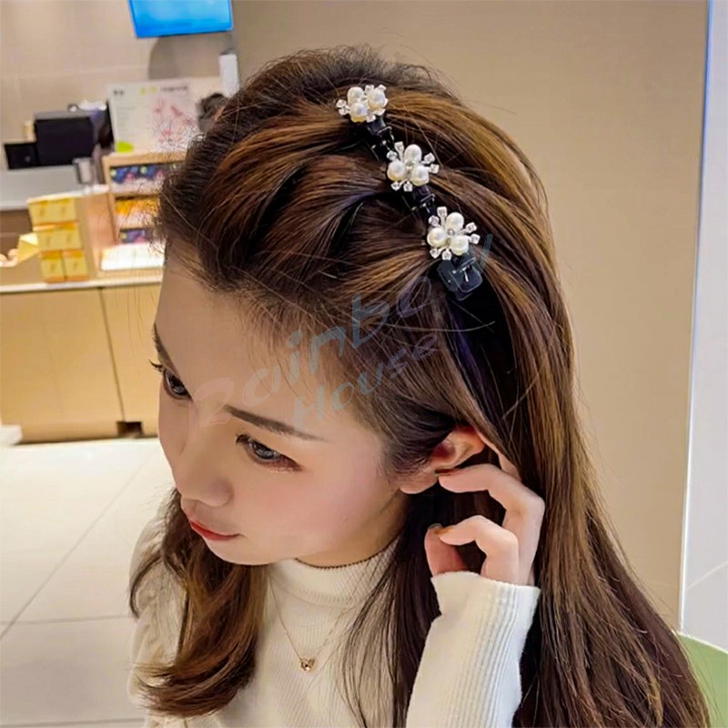 Rainbow กิ๊บติดผม แบบถัก  สไตล์สาวเกาหลี Hair Clips