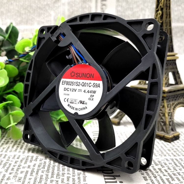 SZ EF80251S2-Q01C-S9A 8025 12V 4.44W CASE COOLING FAN