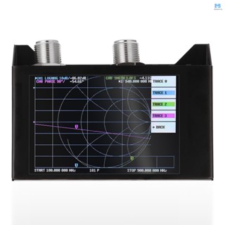 เครื่องวิเคราะห์เครือข่ายเวกเตอร์ หน้าจอสัมผัส 4.0 นิ้ว 3G SAA-2N HF VHF UHF พร้อมเสาอากาศเหล็ก