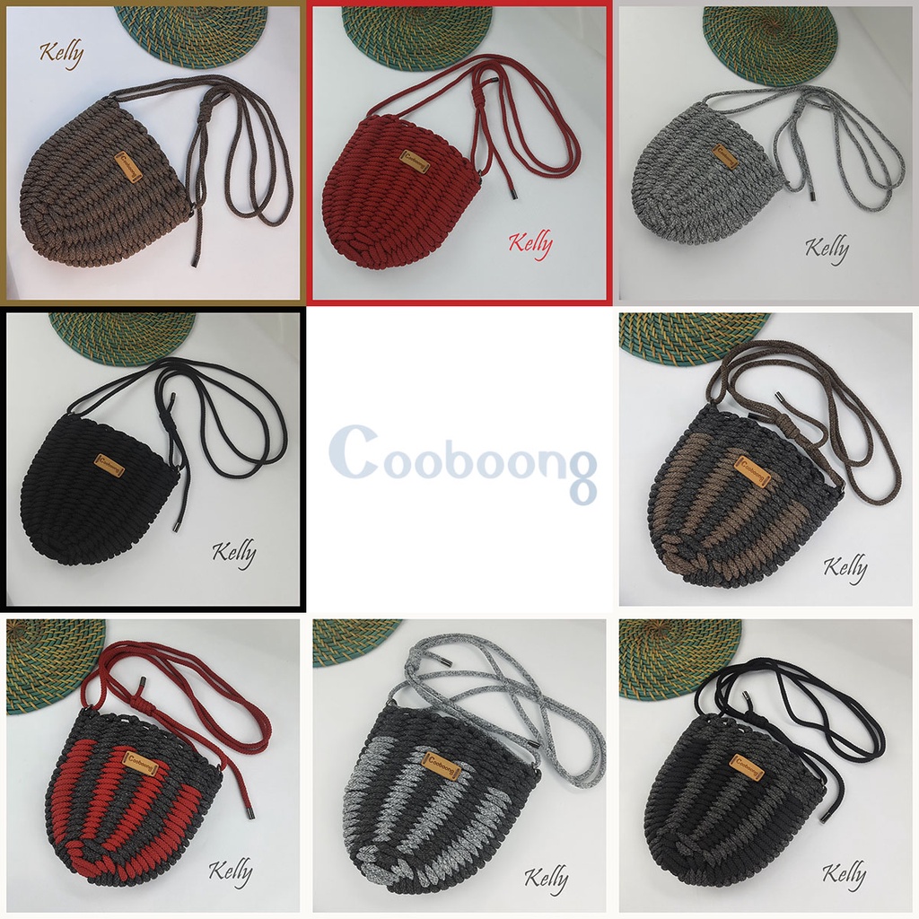 Kelly Bag Rope Woven Bag Shopee Thailand