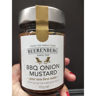 Beerenberg Bbq Onion Mustard มัสตราร์ด ปรุงรสบาร์บีคิว165g