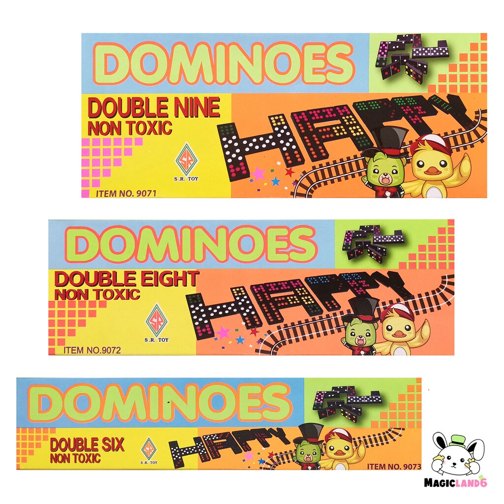 Game Puzzle Dominoes Toy เกมโดมิโน่ ตัวต่อของเล่น เกมสนุกสนาน เล่นในครอบครัว