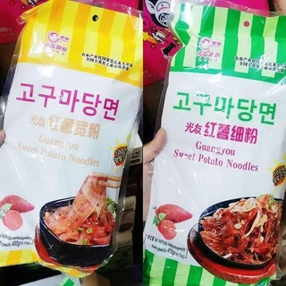 เส้นหนึบจีน เส้นแบนใหญ่ เหนียว นุ่ม หนึบ​ อร่อยสไตล์จีน มีให้เลือก 2 แบบ 400g 光友红薯 Malamart