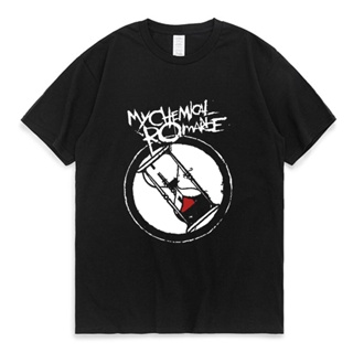 เสื้อผู้ชายเท่ เคมีโรแมนติกของฉัน Mcr ตายเสื้อยืดใหม่ผู้ชายผู้หญิงขบวนพาเหรดสีดําพังก์อีโมร็อคฤดูร้อนผ้าฝ้ายทีเสื้อท็อปส