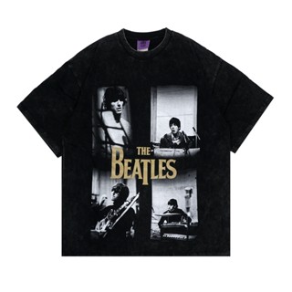 เสื้อยืดคอกลมเสื้อยืด ขนาดใหญ่ TOXIC1805 THE BEATLESS-4XL