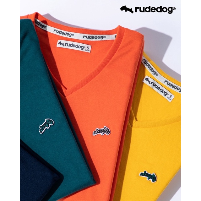 Rudedog Endless คอวี เสื้อยืด แขนสั้น ผ้ายืด ผ้านุ่ม ของแท้ ของใหม่ มือ1
