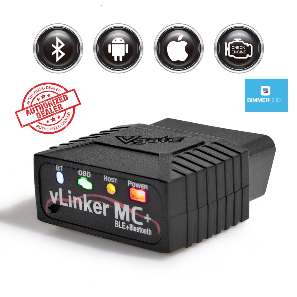 Vgate vLinker MC+ BLE4.0 บลูทูธ OBD2 เครื่องมือสแกนวินิจฉัยรถยนต์สําหรับ iPhone และ Android
