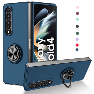 Luxury Protection Armor Shockproof Case Magnetic Ring Stand Holder Phone Cover For Samsung Galaxy Z Fold 4 5G