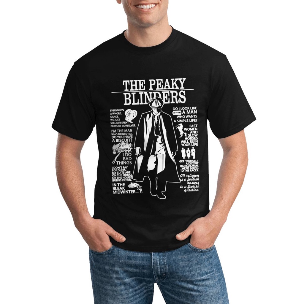 Diy Shop Awesome Peaky Blinder Thomas Shelby Mens Good Printing Tees