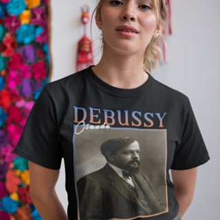 เสื้อยืดแฟชั่น Kaos Claude Debussy Kaos Oblong Claude Debussy Kaos Oblong Debussy Hadiah Seniman Claude Debussy Kaos Kom