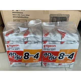 ทิชชู่เปียก pigeon แพคละ 12 ห่อ ห่อละ 60 แผ่น