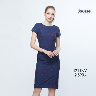 Jousse ชุดเดรส Arrival : Lovely Heart เดรสน้ำเงินลายดอกไม้ (JZ11NV)