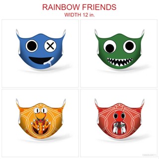 Ag1 roblox หน้ากากคอสเพลย์ ผ้าเรยอน พิมพ์ลาย Rainbow friends กันฝุ่น เต็มสี