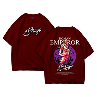 เสื้อยืดผู้ เสื้อยืด พิมพ์ลาย DTF ROMAN EMPEROR II BRIGO ขนาดใหญ่ สําหรับผู้ชาย และผู้หญิง S-5XL