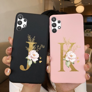 เคสโทรศัพท์มือถือ ซิลิโคน ลายตัวอักษรน่ารัก แฟชั่นหรูหรา สําหรับ Samsung Galaxy A32 4G A32 4G A 32 A32