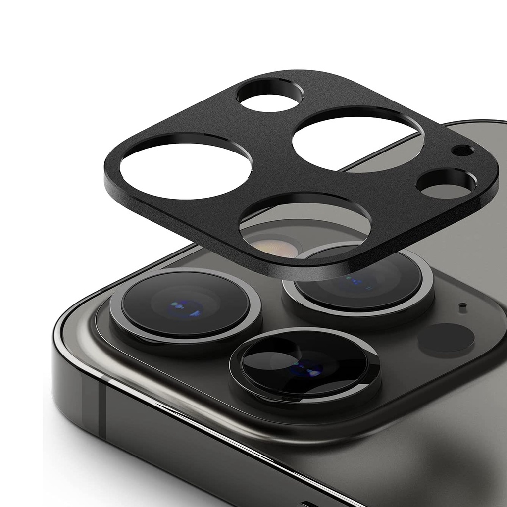 ตัวป้องกันขอบเลนส์กล้อง เข้ากันได้กับ iPhone 16 15 14 13 Pro Max Plus, ไม่มีกระจกอลูมิเนียมอัลลอยด์ป้องกันกรอบ