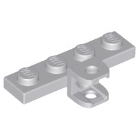 [1123] ชิ้นส่วนเลโก้ Lego Part Plate, Modified 1 x 4 with Tow Ball Socket, Flattened with Holes (98263, 49422) ราคา/ชิ้น