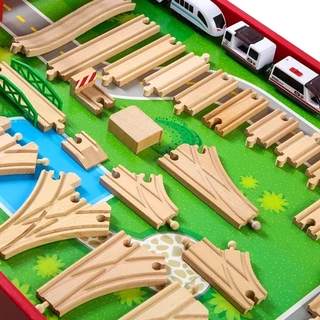 ของเล่นรางรถไฟไม้ Shami Railway ของเล่นสําหรับเด็ก