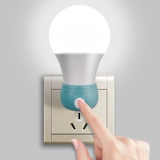 โคมไฟติดห้องนอน3W ไฟกลางคืน LED แบบเสียบปลั๊ก ประหยัดพลังงาน ปรับแสงได้ 2 สี