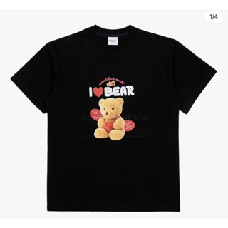 [PRE-ORDER] ADLV I LOVE TEDDY BEAR SHORT SLEEVE T-SHIRT BLACK