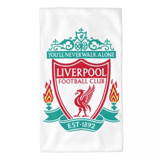 ผ้าขนหนู แบบนิ่ม ดูดซับน้ําได้ดี ลายโลโก้ Liverpool Football Club อเนกประสงค์ สําหรับห้องน้ํา