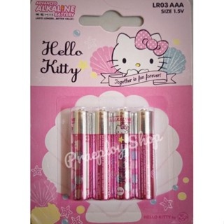 ถ่านอัลคาไลน์ 😽Hello Kitty AAA (4ก้อน) ลิขสิทธิ์ถูกต้อง