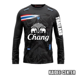 เสื้อกีฬา เสื้อกีฬาแขนยาว CC 123 ไซส์ S-2XL สกรีนช้าง
