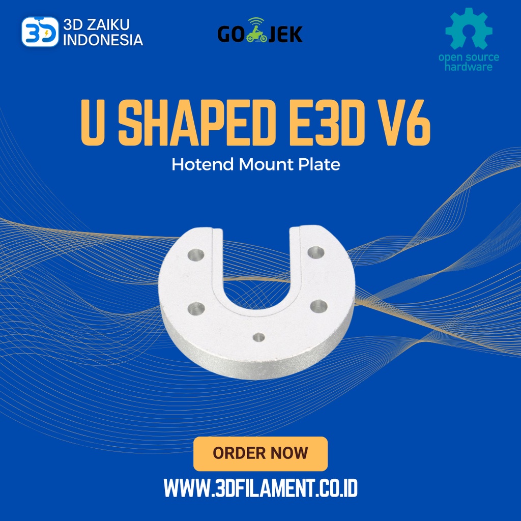 Reprap Hotend Mount Plate U Shaped สําหรับ E3D V6