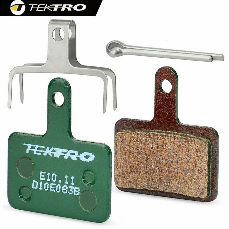 TEKTRO E 10.11 ผ้าเบรค MTB สําหรับ shimano MT200/M355/M395/M415/M285 / M286/M280 Mountain Road จักรยานพับแผ่นดิสก์เบรค