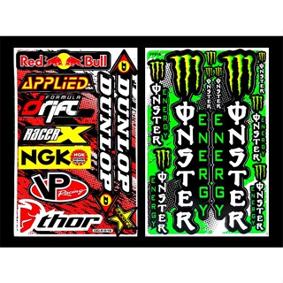 NGK DUNLOP Racing สติ๊กเกอร์Racing สติ๊กเกอร์ติดรถ สติ๊กเกอร์แต่งรถมอเตอร์ไซค์ บิ๊กไบค์ ติดรถยนต์