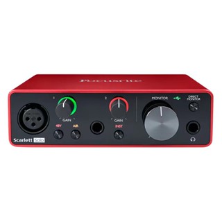 Focusrite Scarlett Solo (3rd Gen) การ์ดเสียงอินเตอร์เฟซ USB แบบพกพา ปรับได้ อุปกรณ์บันทึกเสียงมืออาชีพ